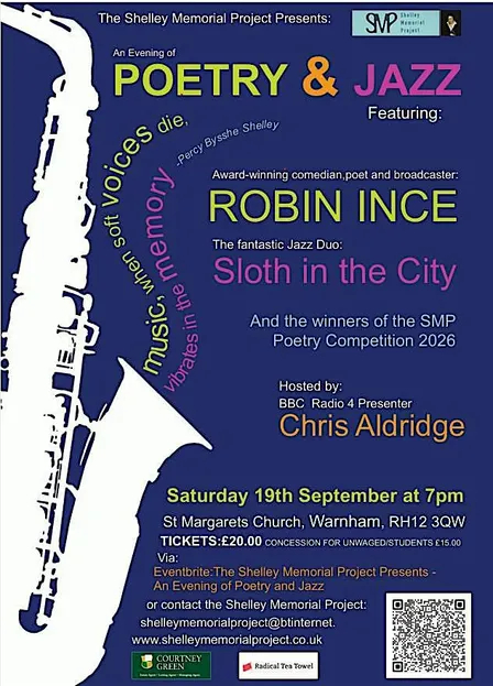The Shelley Memorial  Presents - A Sparkling Evening of Poetry and Jazz