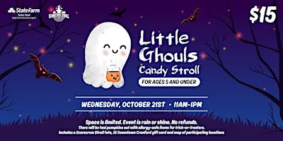 2026 Downtown Cranford Little Ghouls Candy Stroll