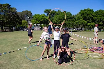 Kids Circus Play at Swell Sculpture Festival