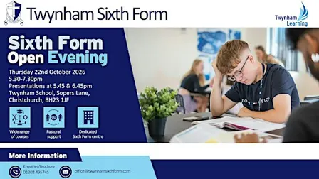 Sixth Form Open Evening - Twynham School