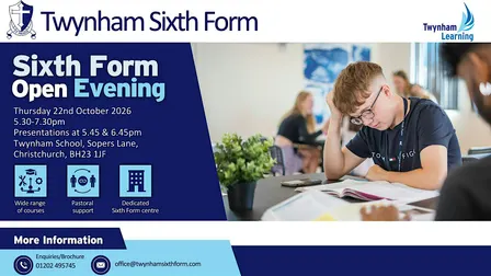 Sixth Form Open Evening - Twynham School
