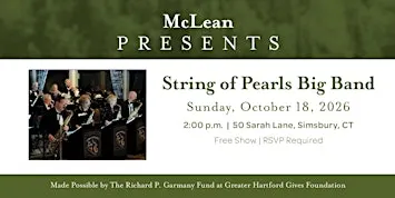 McLean Presents: String of Pearls Big Band