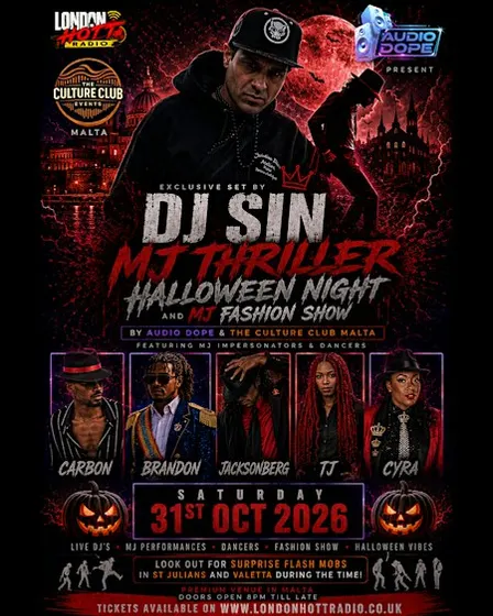 Malta e Ultimate Michael Jackson Halloween Weekend feat DJ SIN