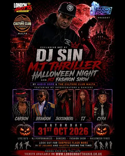 Malta e Ultimate Michael Jackson Halloween Weekend feat DJ SIN