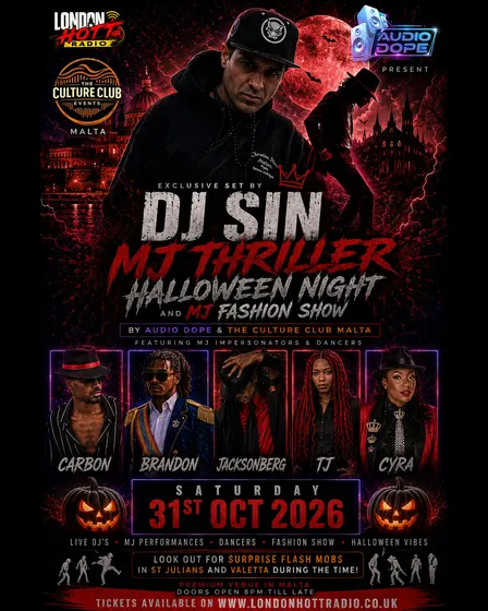 Malta e Ultimate Michael Jackson Halloween Weekend feat DJ SIN