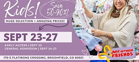 Kids' Huge Pop-Up Sale - Fall 2026 Tickets Arvada/Louisville