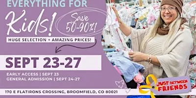 Kids' Huge Pop-Up Sale - Fall 2026 Tickets Arvada/Louisville