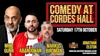 October's Comedy at Cordes Hall