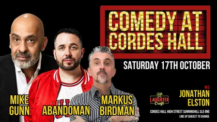 October's Comedy at Cordes Hall