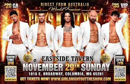 Australia's Girls Night Out Live -Magic Mike Experience in Columbia!