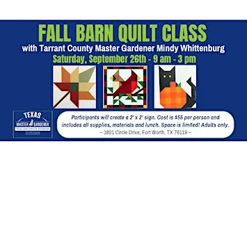 Fall Barn Quilt Class