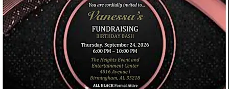 Vanessa's Fundraising Birthday Bash