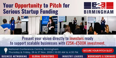 Birmingham Business Growth Expo 2026 | Join Us As  Investment Pitch Fest