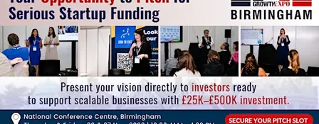 Birmingham Business Growth Expo 2026 | Join Us As  Investment Pitch Fest