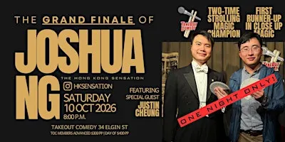 This week at TakeOut Comedy - Joshua Ng