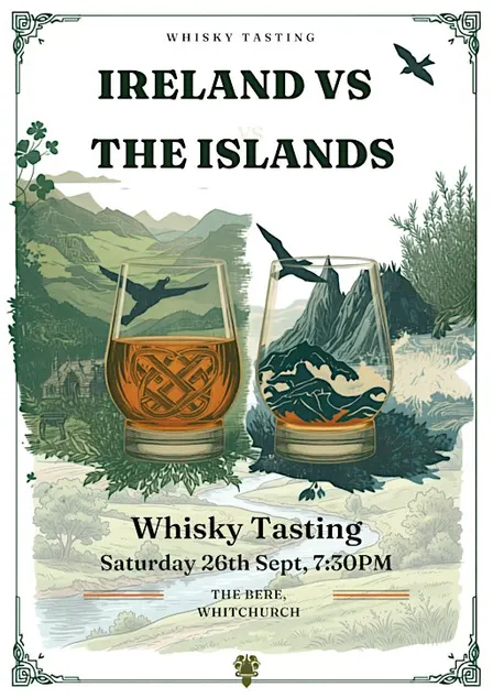 Ireland Vs The Islands Whisky Tasting AFTERNOON SESSION