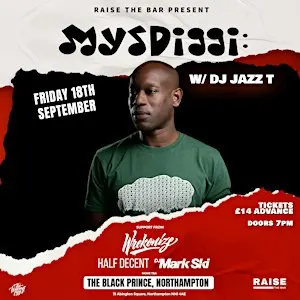 Mysdiggi / Wrekonize Live @ The Black Prince,  Friday 18th September 2026
