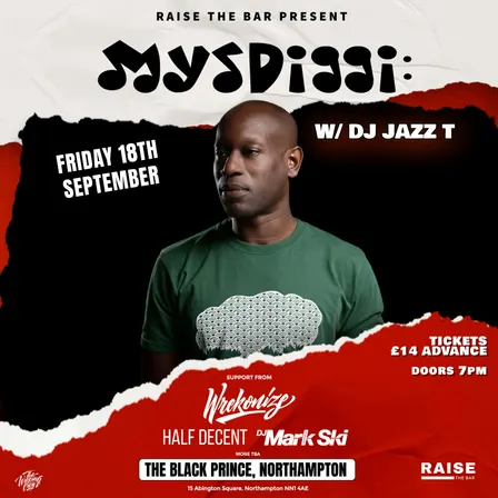 Mysdiggi / Wrekonize Live @ The Black Prince,  Friday 18th September 2026