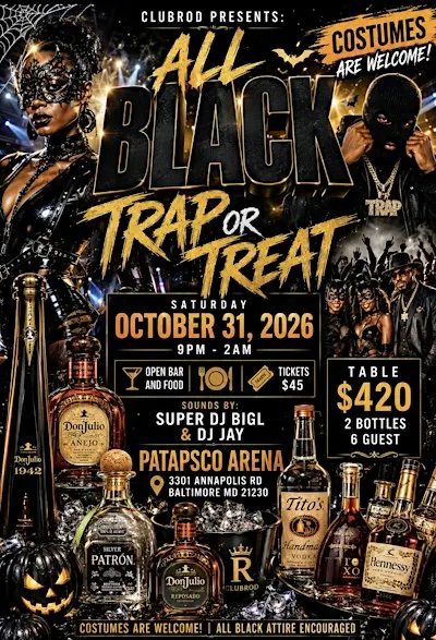 All Black Everything Trap or Treat