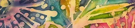 Batik - Sunflowers and Seedheads