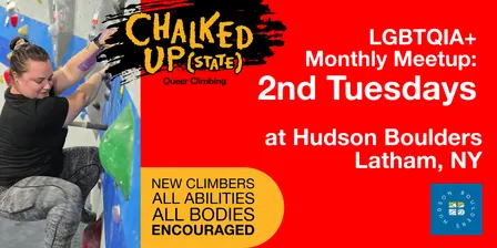 Chalked Up(state) Queer Climbing: 2nd Tuesdays in Latham