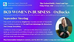 BCD ~ Women in Business | OxBucks I 18th September Meeting