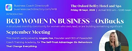 BCD ~ Women in Business | OxBucks I 18th September Meeting