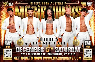 MAGIC HUNKS AUSTRALIA TAKEOVER COVINGTON ,KY!!