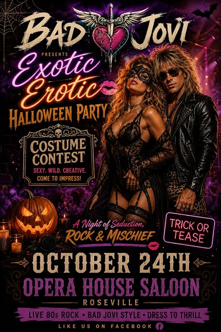 Exotic, Erotic, Halloween Ball: Bad Jovi & Halfway INN
