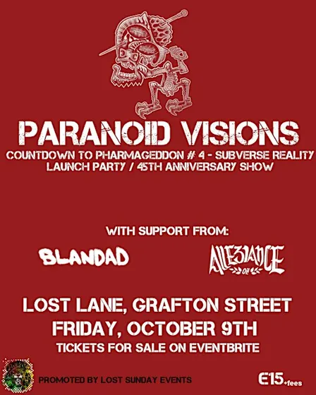 Paranoid Visions - Subverse Reality Album Launch Party