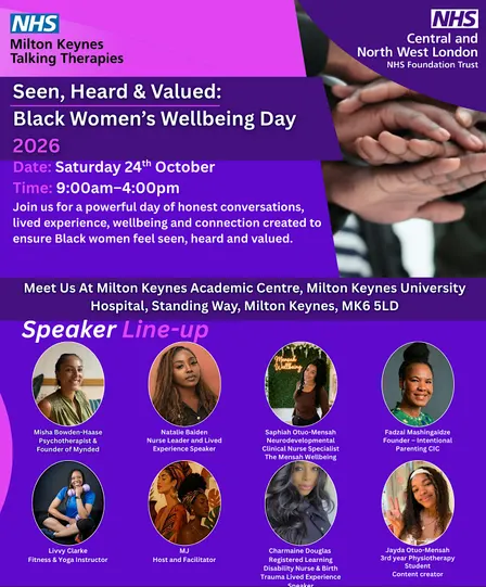 Seen, Heard & Valued: Black Women’s Wellbeing Day 2026