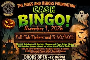 Hogs and Heroes Cash Bingo!