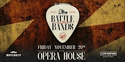 Toronto Firefighters Battle of the Bands for Movember Canada