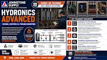 Hydronics Advanced – Design, Controls & Troubleshooting
