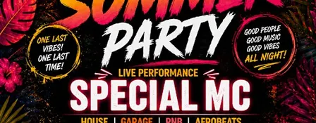 One Last Summer Party 2026 | House • Garage • RnB • Afrobeats