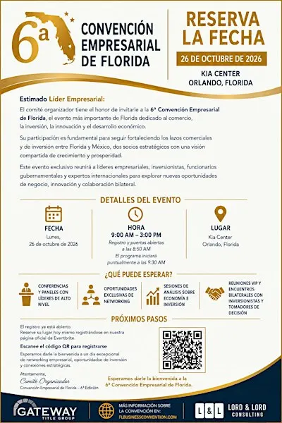 FLORIDA INVESTMENT CONVENTION 6TH EDITION 2026