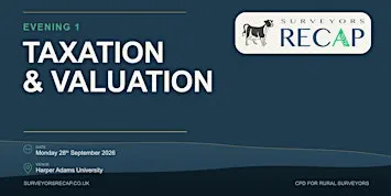 Evening 1 - Taxation and Valuation