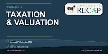 Evening 1 - Taxation and Valuation