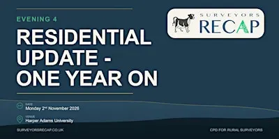 Evening 4 - Residential Update - One Year On