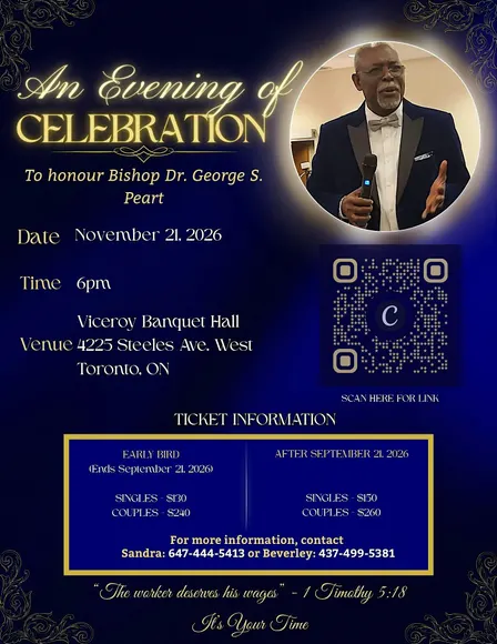 An Evening of Celebration - Honouring Bishop Dr. George S. Peart