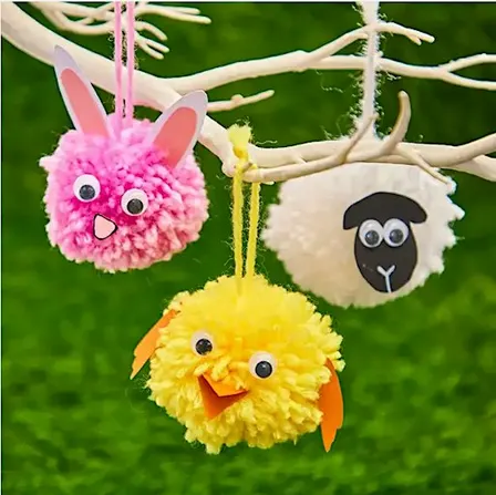 Spring Pom Pom Animal Creations