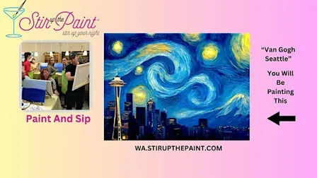 West Seattle Paint And Sip With Stir Up The Paint (Wine Included)