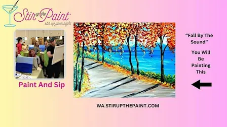 Seattle Paint and Sip, Paint Party, Paint Night  With Stir Up The Paint