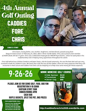 Caddies Fore Chris Golf Outing 2026