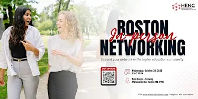 BOSTON IN-PERSON NETWORKING EVENT