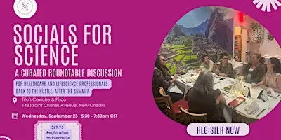 September Socials for Science - How can we build our Network?