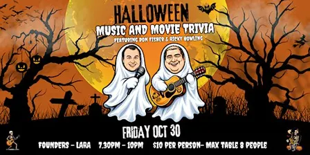 Halloween Edition! Music & Movie Trivia with Don Fisher & Ricky Howling!