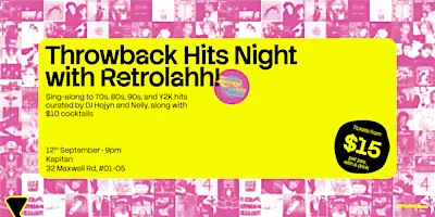 Throwback Hits Night with Retrolahh!: '70s, '80s, '90s, & Y2K Disco Party