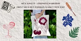 Sip & Savour: Lino Print Tote Bag Workshop