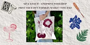 Sip & Savour: Lino Print Tote Bag Workshop
